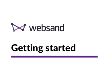 Websand getting started