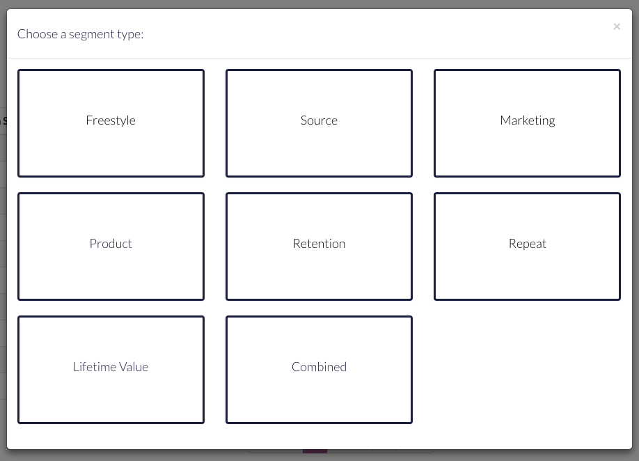 Websand built in audience Segmentation