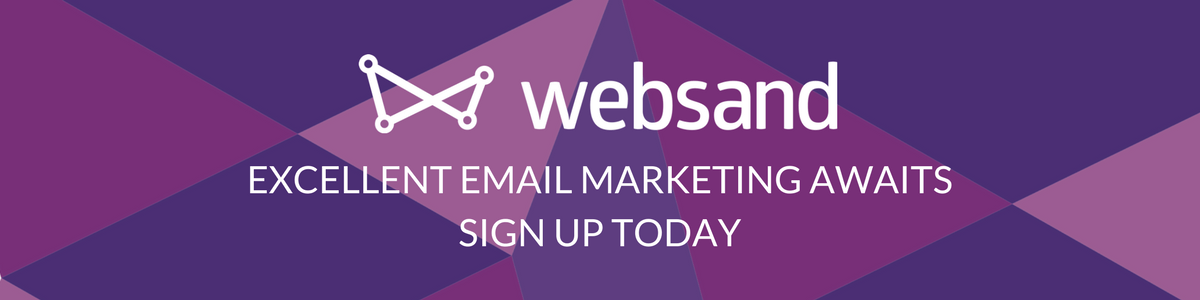 websand email marketing signup