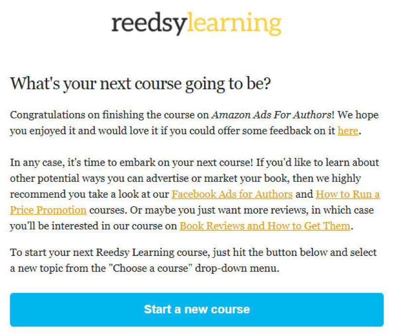 Reedsy Learning Email Marketing