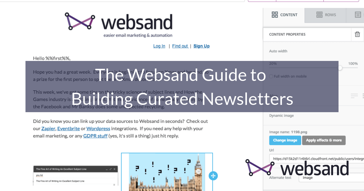 Building curated newsletters