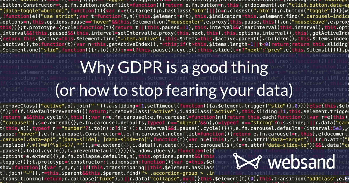 Why GDPR is a good thing
