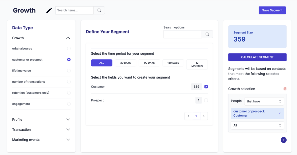 Growth Segmentation for Email Marketing - Customer or Prospect